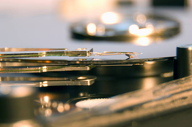 istock Disc drive heads and platters 520022983