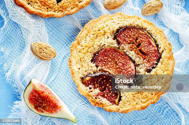 Tartlets With Fig And Almond Cream Stock Photo - Download Image Now - Almond, Aromatherapy, Autumn