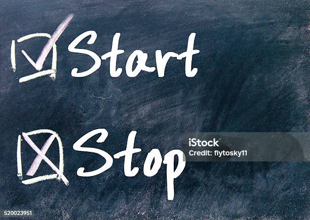 Start Or Stop Determine Stock Photo - Download Image Now - Aspirations, Beginnings, Business