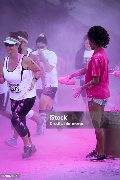 The Color Run Ventura Stock Photo - Download Image Now - Activity, Adult, Athlete