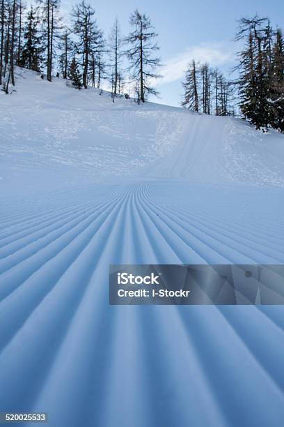 Winter Alps Traces Stock Photo - Download Image Now - Backgrounds, Beauty In Nature, Blue