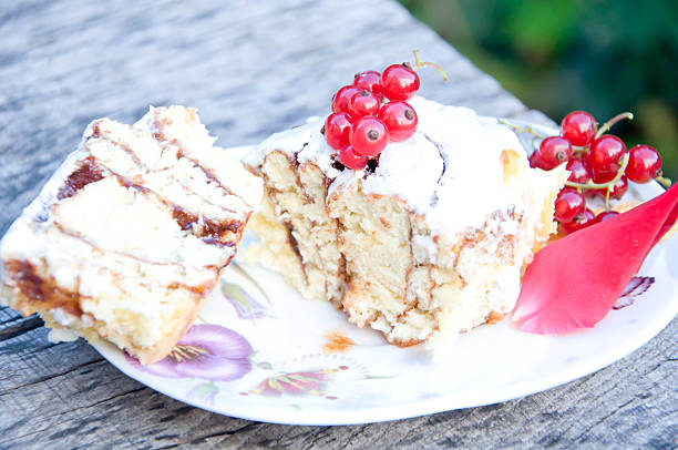 istock Homemade cakes with berries and without 520038621