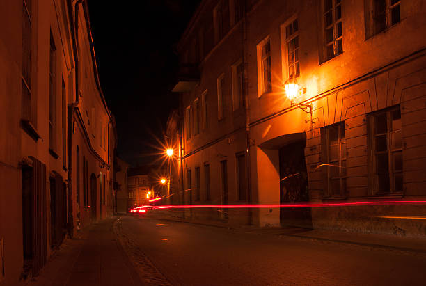 istock Vilnius street at night 520039131