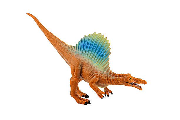istock Spinosaurs dinosarus toy figure isolated on white background 520042843