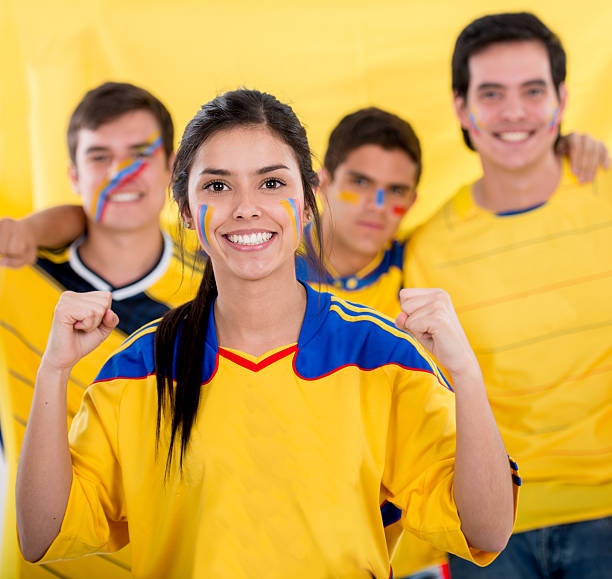 istock Soccer fans cheering for Colombia 520043191