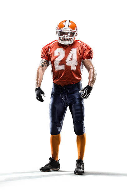 istock Isolated american football player 520043499