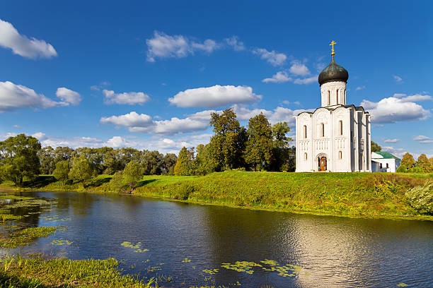 istock Church Intercession of Holy Virgin on Nerl River. Russia 520043761