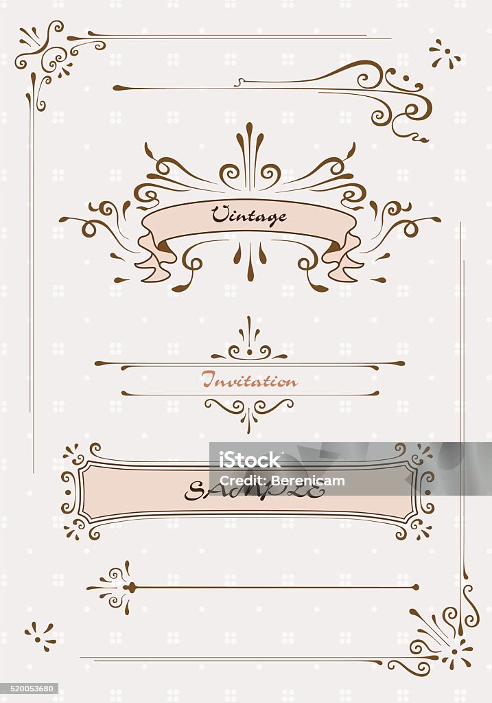 Frame Doards Design Handdrawn Doodle Frames Frame Set Vector Stock Illustration - Download ...