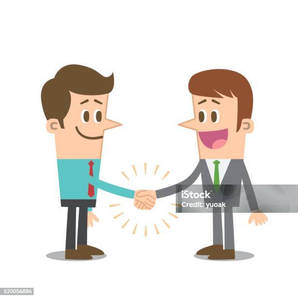 Handshake Stock Illustration - Download Image Now - Handshake, 30-39 Years, Adult