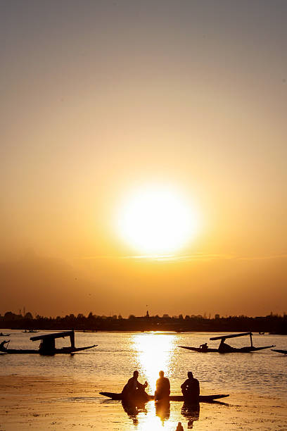 istock Beautiful sunset at Dal Lake, Srinagar, Jammu & Kashmir, India 520059620