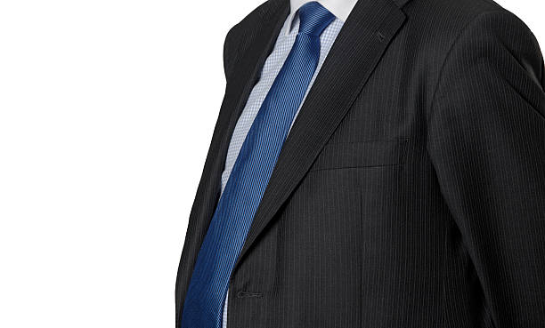 istock Man in suit detail isolated on white 520071387