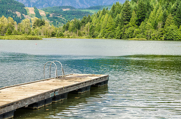 istock Wooden Jetty on a Mountain Lake 520073187