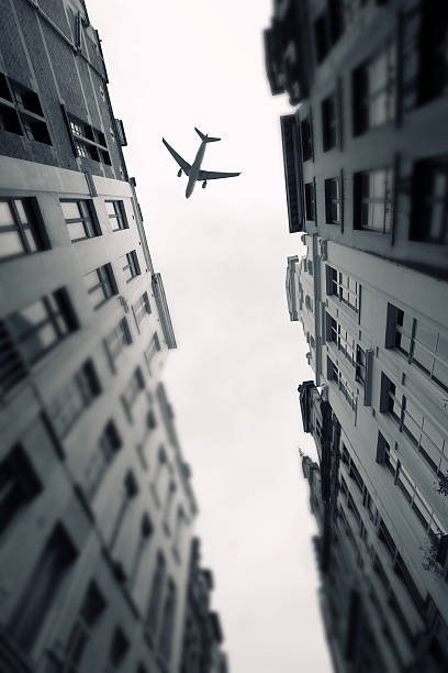 istock plane over the city of Brussels tilt - shift 520073399