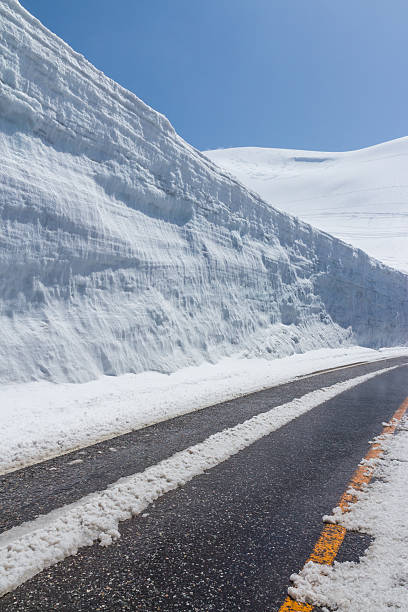 istock Snow wall, Japanese Alps in Japan 520075623