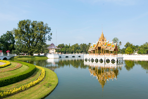 bangpain palace waterscape of thailand