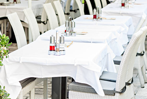 istock restaurant tables and chairs ready to serve guests 520076893