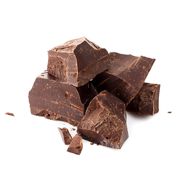 istock Pieces of dark chocolate 520077691