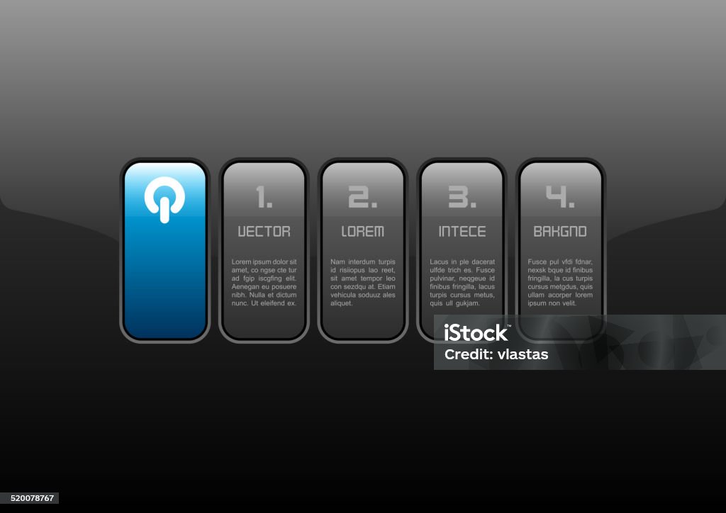 Blue Interface Stock Illustration - Download Image Now - Abstract ...