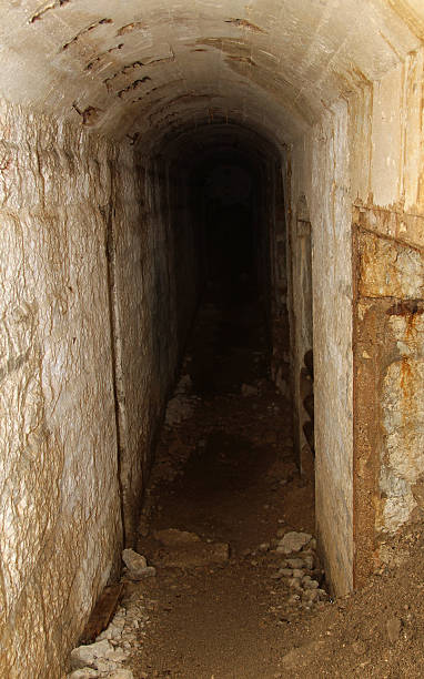 istock long tunnel inside the fortification called Fort Sommo 520078899