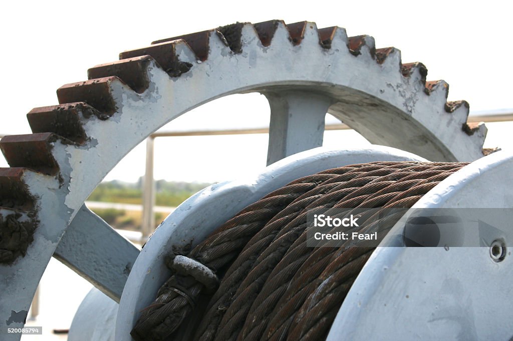 Rusty Chain Machine Rusty Gear And Sling Chain Stock Photo - Download Image Now ...
