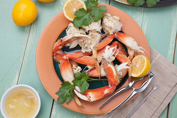 Crab Legs Appetizer stock photo