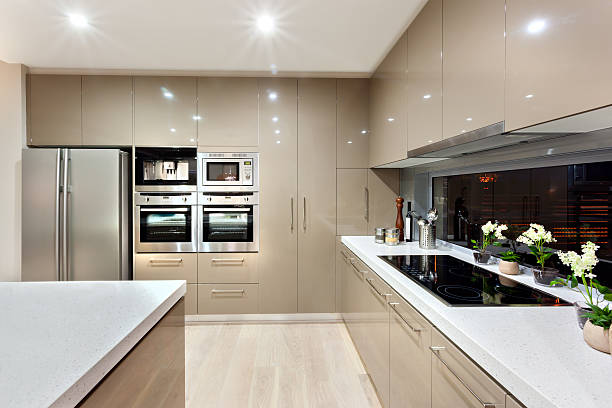 istock Interior of the modern kitchen in a luxury house 520086788