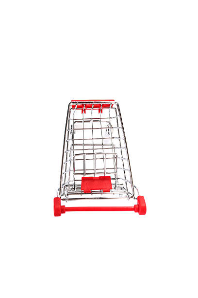 istock Shopping cart isolated on white background 520089572