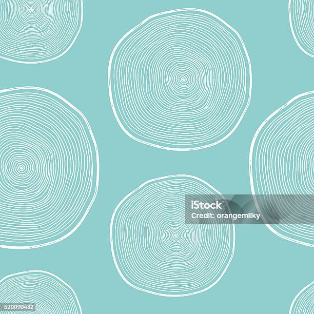 Vector Forest Seamless Pattern With Wood Cuts Stock Illustration ...