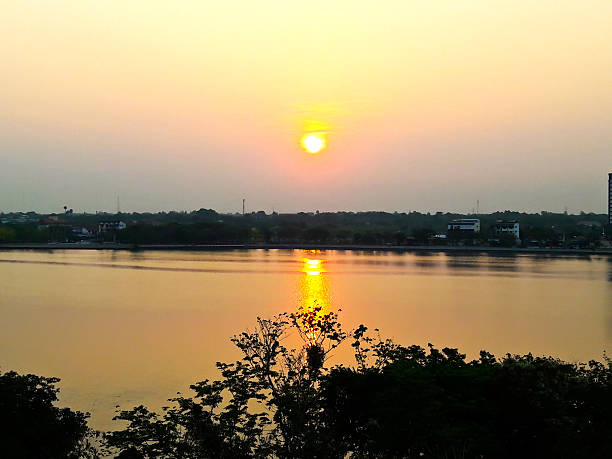 istock Sunset at Kaen Nakhon Lake 520090838