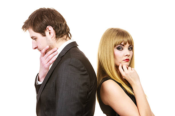 istock Couple ignore each other after arguement. 520091258