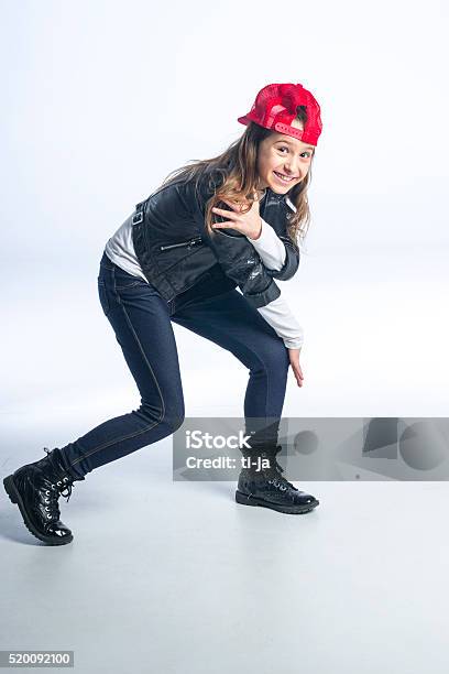 Cool Hip Hop Girl Stock Photo - Download Image Now - Dancing, Girls, Hip Hop Culture