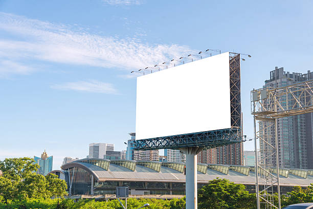 istock Blank billboard or road sign ready for new advertisement 520096200