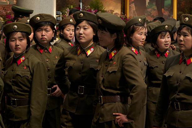 40+ Female Soldiers North Korea Stock Photos, Pictures & Royalty-Free ...
