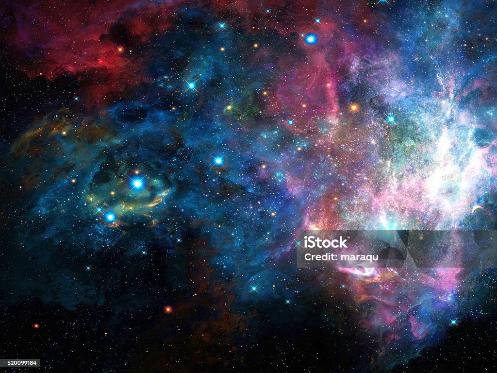 Universe filled with stars, nebula and galaxy Abstract Stock Photo