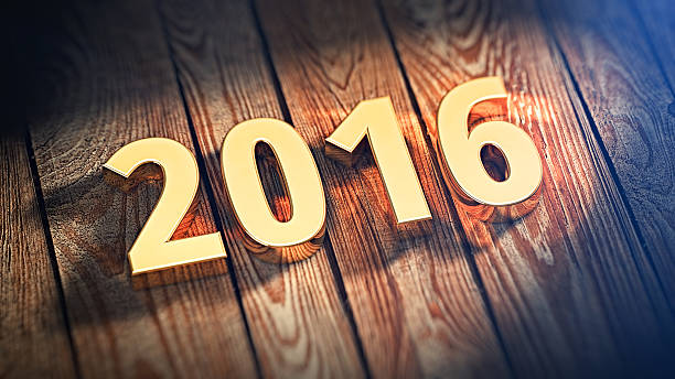 istock Year 2016 on wood planks 520099874