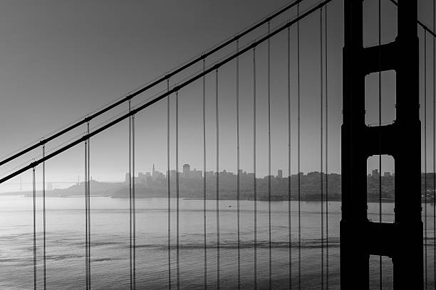 istock San Francisco Golden Gate Bridge black and white California 520112757