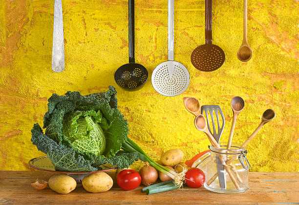 istock food ingredients and kitchen utensils 520113063