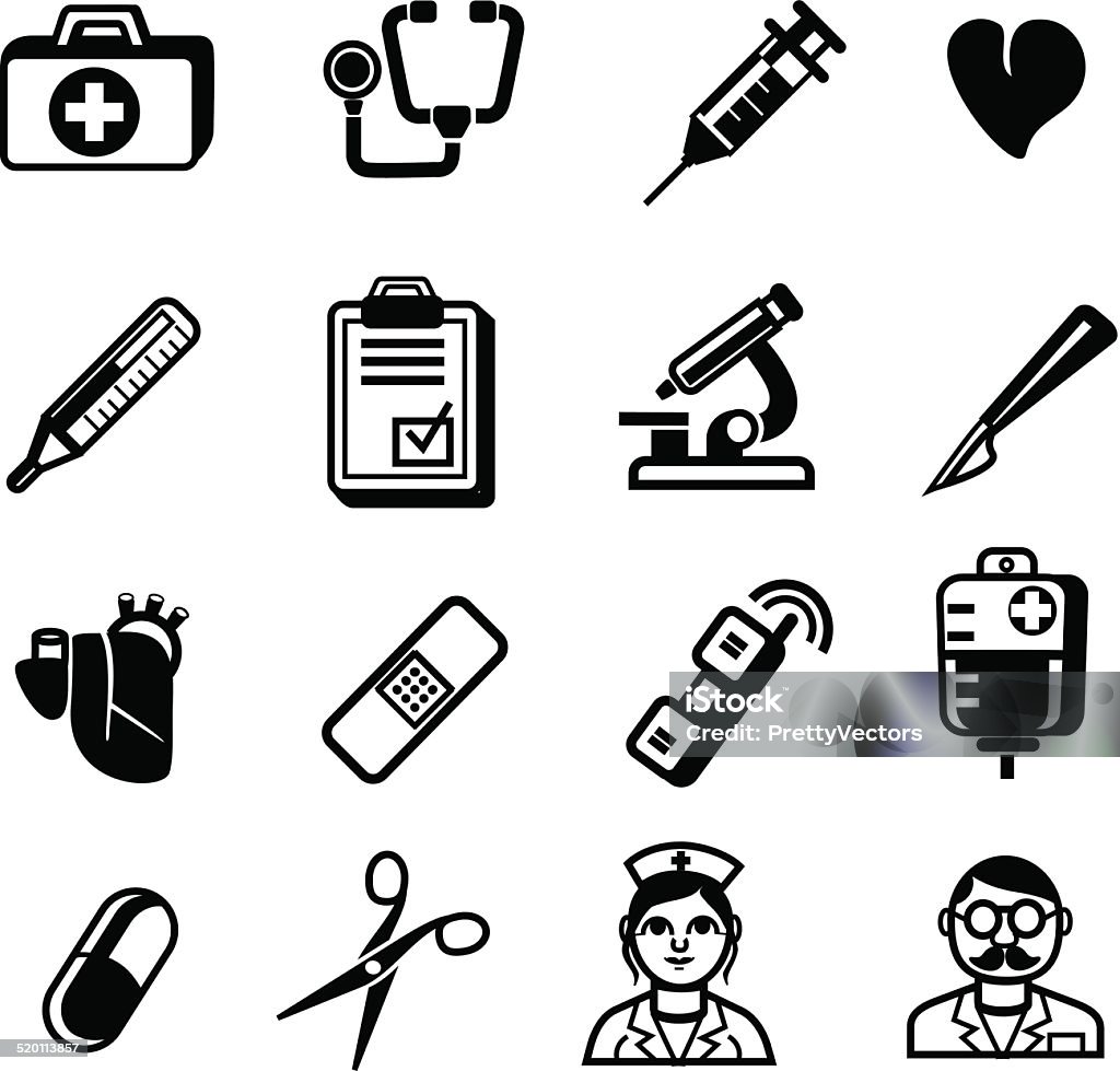 Stock vector black medical pictogram icons set Blood Donation stock vector