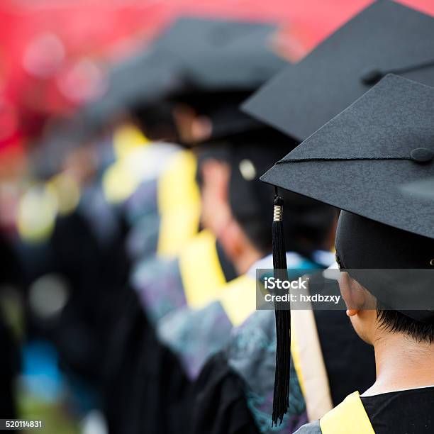 Graduation Stock Photo - Download Image Now - Graduation, Rear View, Adult Student