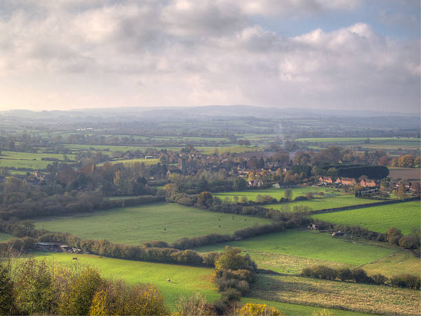 istock Somerset Farmlands Landscape in Color 520115867