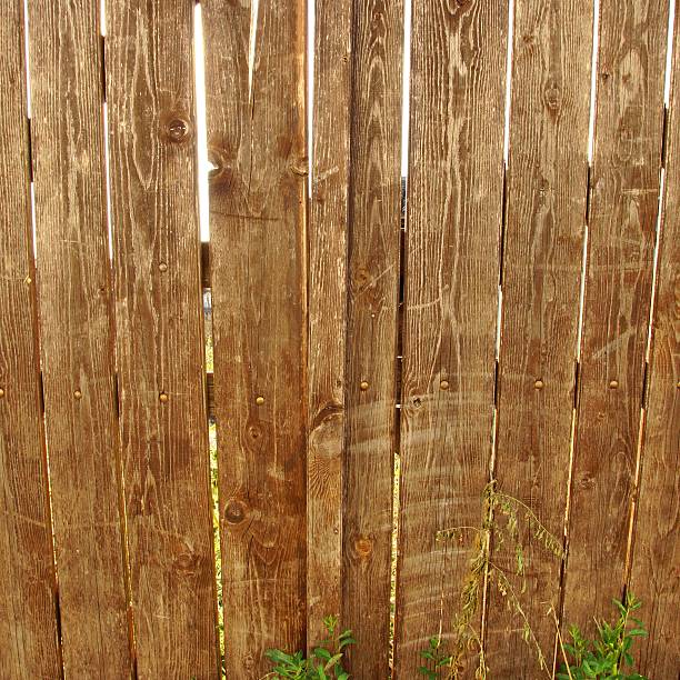 istock Old Weathered Wood Fence 520117327