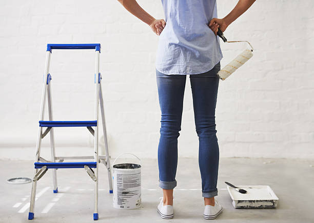 matte ou casca-de-ovo? - house painter home improvement paint can painter - fotografias e filmes do acervo