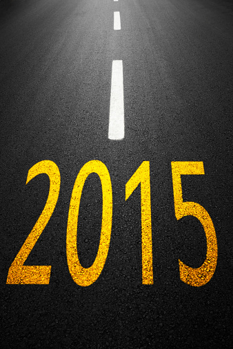 Road 2015 on asphalt.