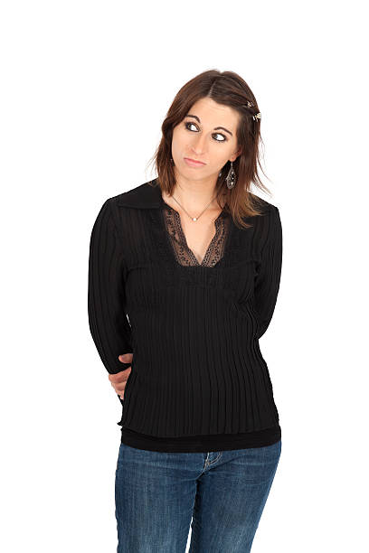 istock Beautiful woman doing different expressions in different sets of clothes 520118171