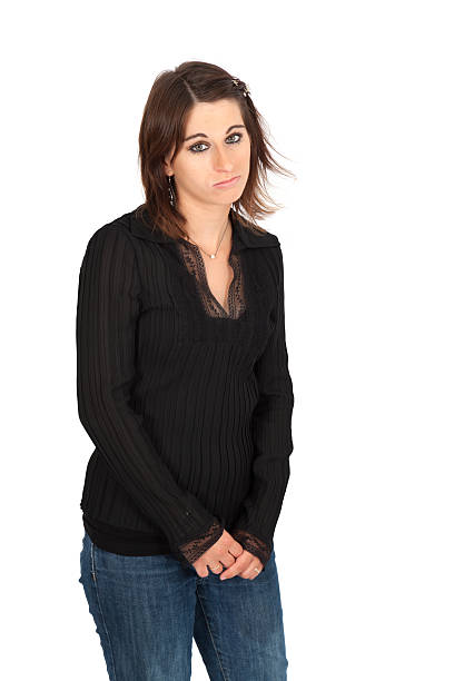 istock Beautiful woman doing different expressions in different sets of clothes 520119317