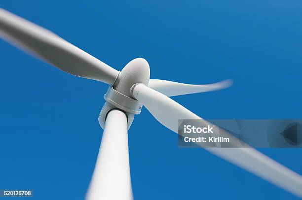 Nahaufnahme Von Einem Wind Turbine Stockfoto und mehr Bilder von Windkraftanlage - Windkraftanlage, Makrofotografie, Nahaufnahme