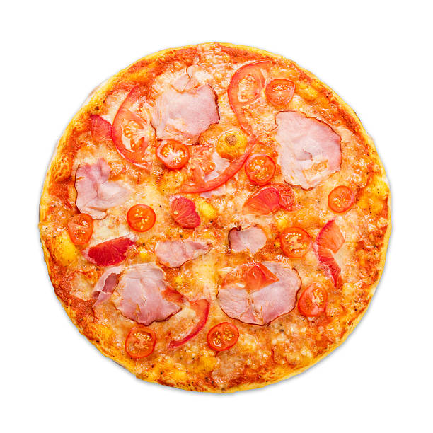 istock Delicious pizza with bacon and cherry tomato 520127126