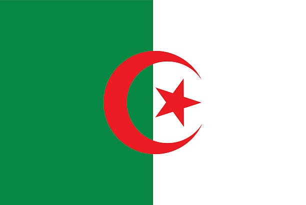 flag of algeria - 阿爾及利亞 幅插畫檔、美工圖案、卡通及圖標