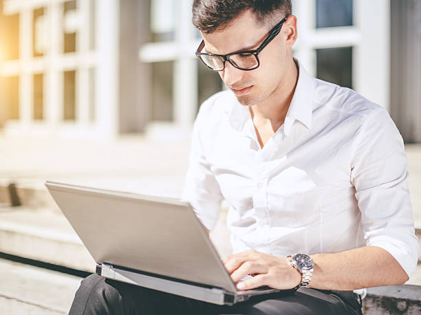 istock Businessman working on the laptop. 520132234