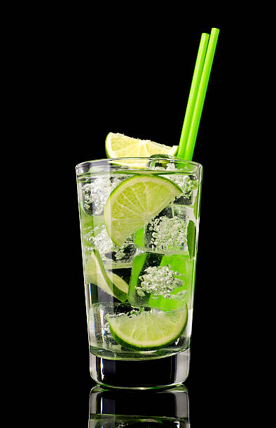 Mojito cocktail with mint stock photo